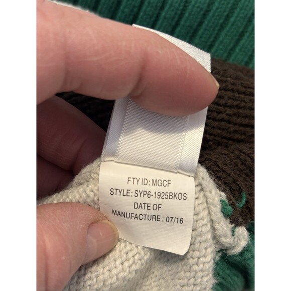 Ugly Christmas Sweater Mens XL Reindeer 3D Pom Pom Nose Holidays RN63925 - Picture 9 of 9